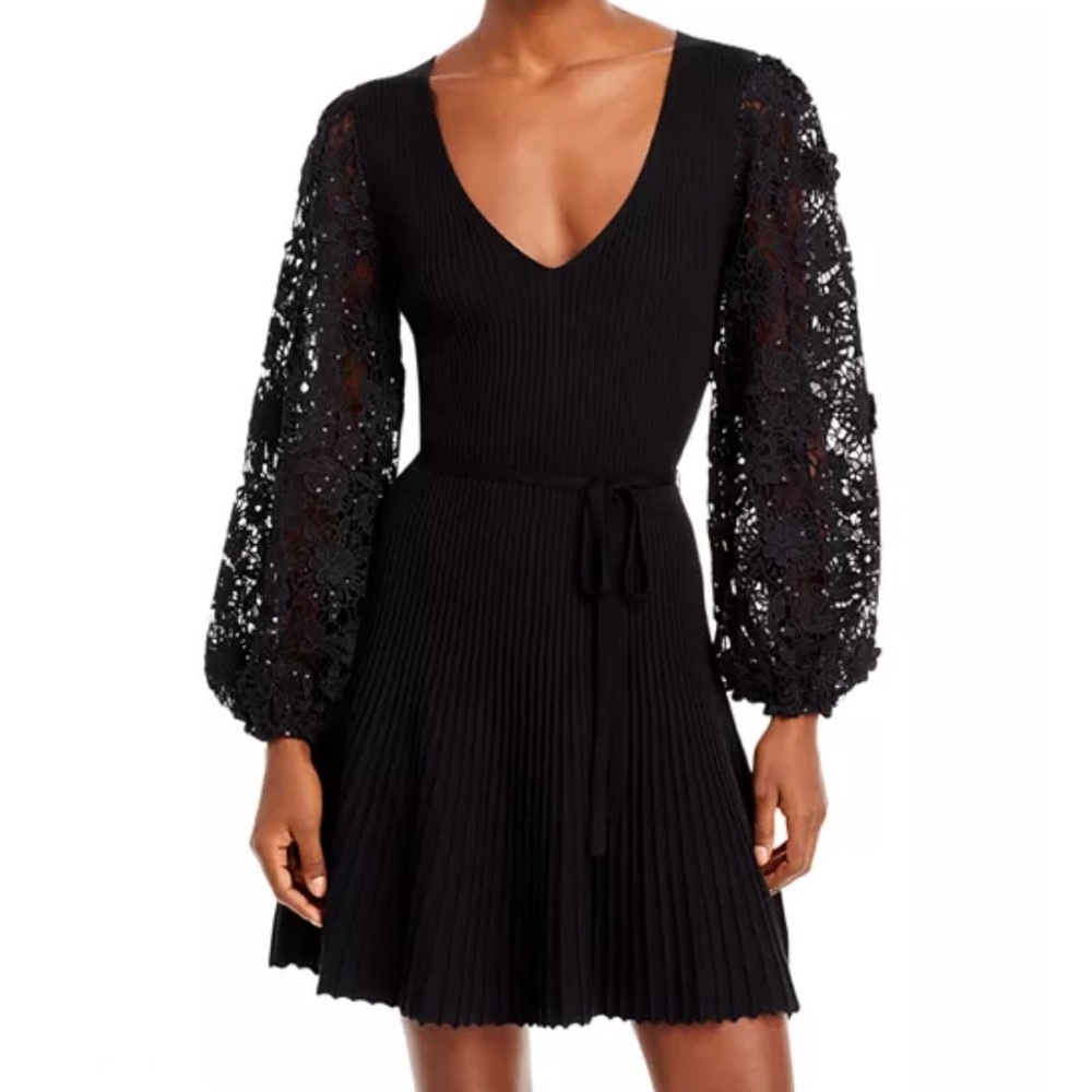 NWT French Connection Loa Joss lace sleeve dress